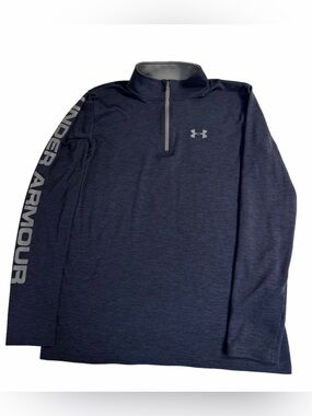 Under Armour Quarter 1/4 Zip Long Sleeve Heatgear Boy XL Lightweight Top Shirt